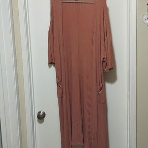 Long sweater cardigan